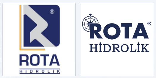ROTA HİDROLİK marka başvurusu ile redde mesnet markanın görsel karşılaştırması — Yargıtay 11. HD 2024/6557 E., 2025/4048 K.