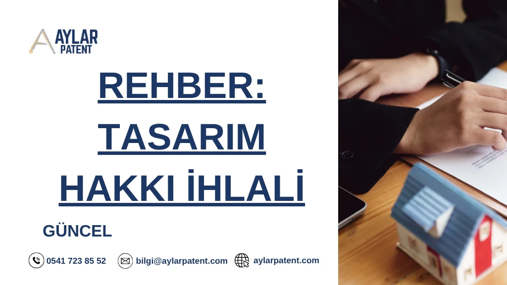 Tasarım hakkı ihlali nedeniyle ortaya çıkan hukuki süreci ve tasarım sahibinin haklarını anlatan bilgilendirici görsel