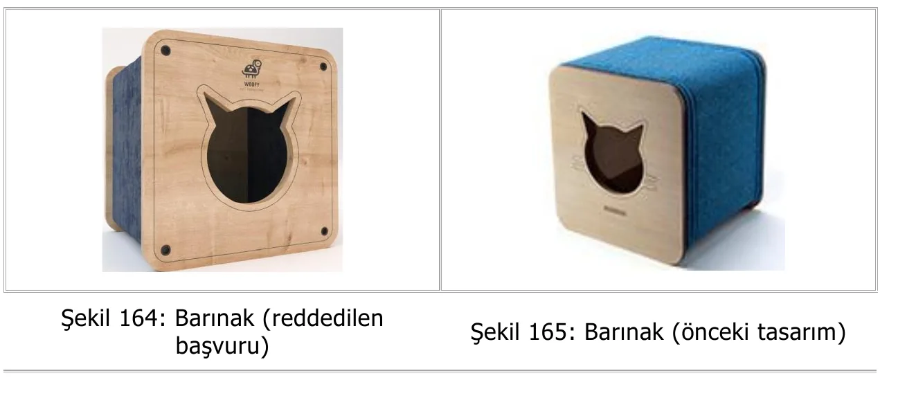 Kedi barınağı tasarım karşılaştırması - köşedeki delik farkı